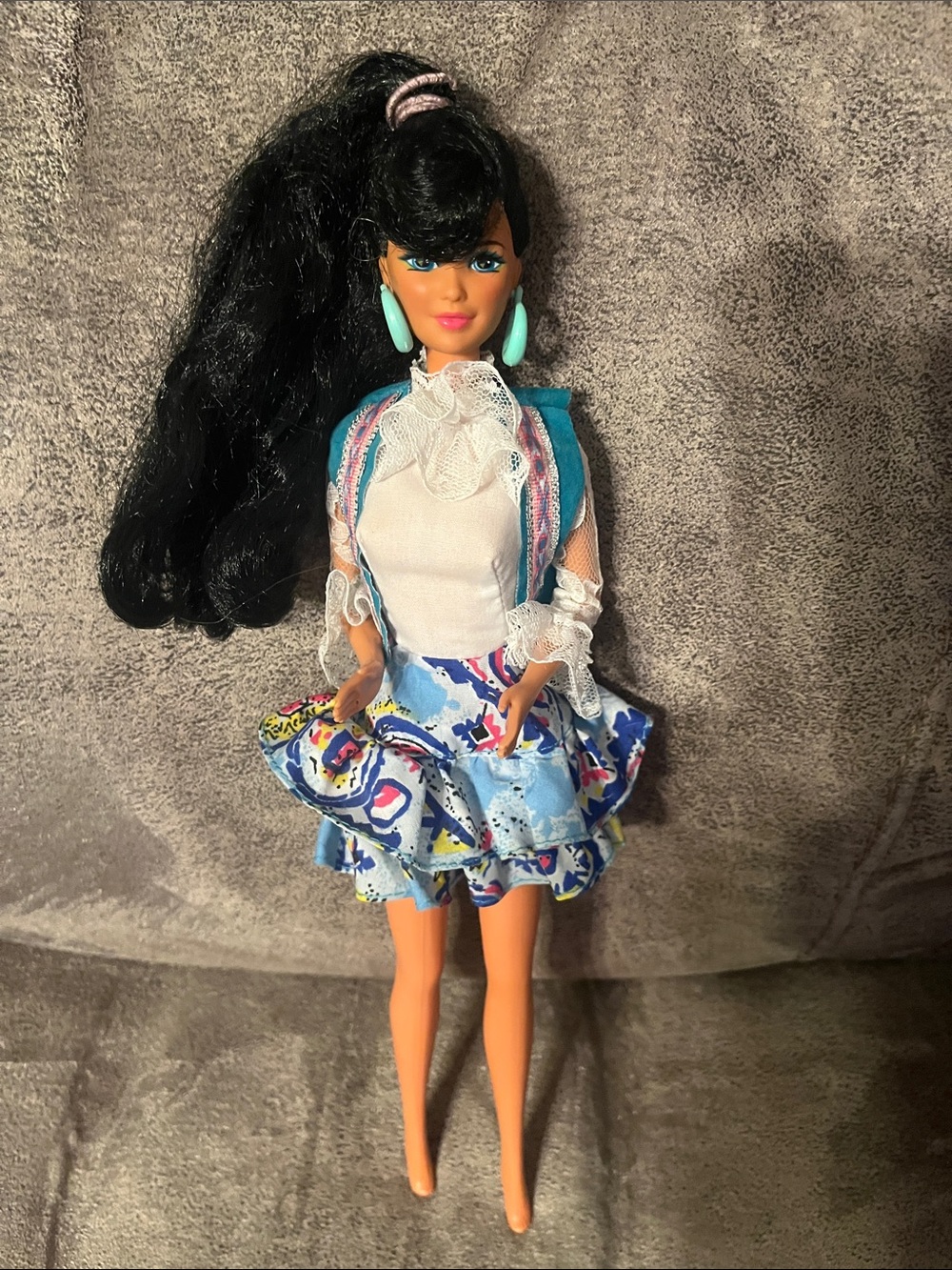 Vintage 1989 Mattel Western Fun Nia Barbie Doll Outfit Set